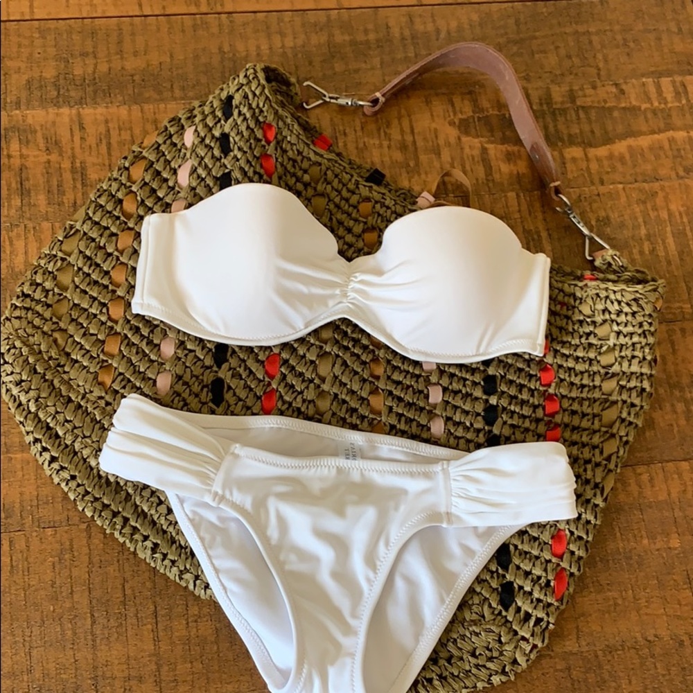NWOT Victoria’s Secret White Bikini Set, 34B/S